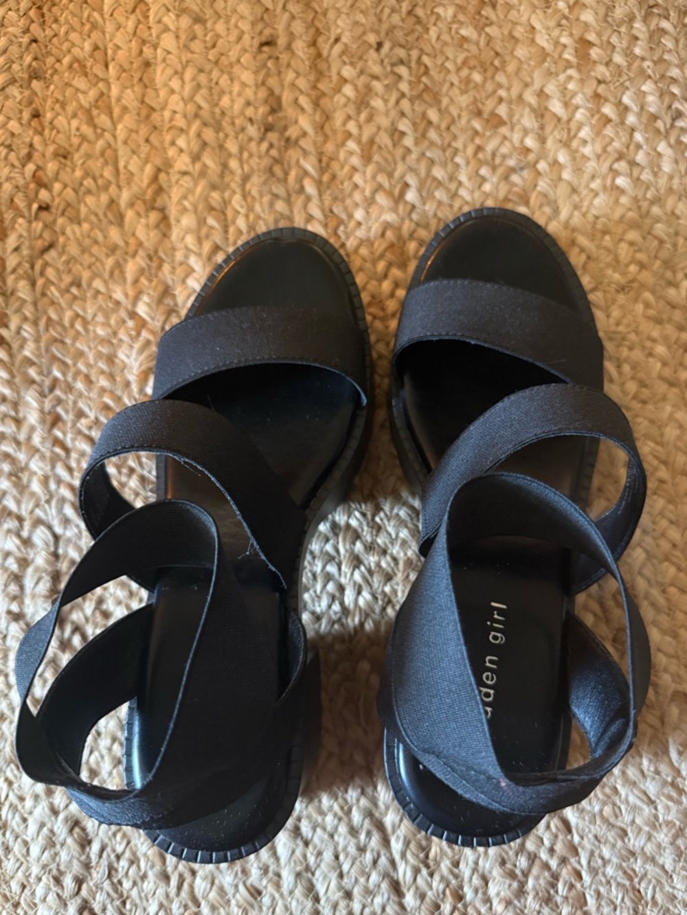 Madden Girl Black Platform Sandals